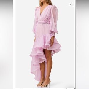 Elliatt Lavender High-Low Ruffle Dress